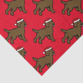 Schokoladen-Labrador-Welpen-Weihnachten Seidenpapier (Detail)