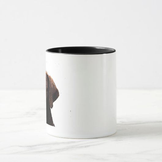Schokoladen-Labradorgesicht Tasse (Zentrum)