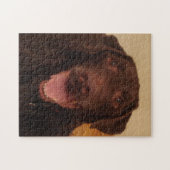 Schokoladen-Labradorpuzzlespiel Puzzle (Horizontal)