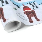 Schokoladen-Labradorwelpen-u. Geschenkpapier (Rolleneckpunkt)