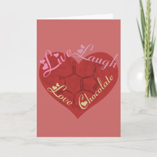 Schokoladen-Liebevalentine-Gruß-Karte Feiertagskarte