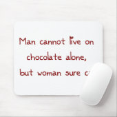 Schokoladen-Liebhaber-Mausunterlage Mousepad (Mit Mouse)