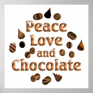 Schokoladen-Liebhaber Poster