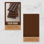Schokoladen-Liebhaber-Visitenkarten Visitenkarte (Vorne/Hinten)