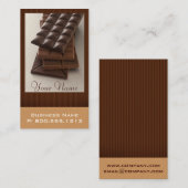 Schokoladen-Liebhaber-Visitenkarten Visitenkarte (Vorne/Hinten)