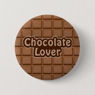 Schokoladen-Liebhaberknopf Button