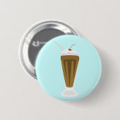 Schokoladen-Milchshake Button (Vorne & Hinten)