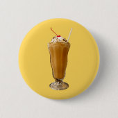 Schokoladen-Milchshake Button (Vorderseite)