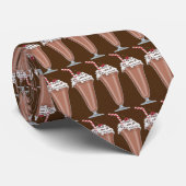 Schokoladen-Milchshake deckte Eiscreme-Krawatte Krawatte (Gerollt)