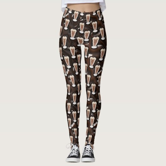 Schokoladen-Milchshake-Leggings Leggings (Vorderseite)