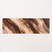 Schokoladen-Milchshake-Marmor-Textur Yogamatte (Rückseite (Horizontal))