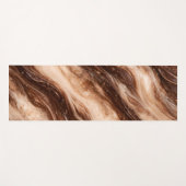 Schokoladen-Milchshake-Marmor-Textur Yogamatte (Vorderseite (Horizontal))