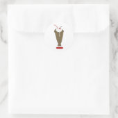 Schokoladen-Milchshake Runder Aufkleber (Tasche)
