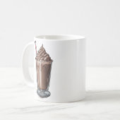 Schokoladen-Milkshake-Liebhaber-Tasse Kaffeetasse (Vorderseite Links)
