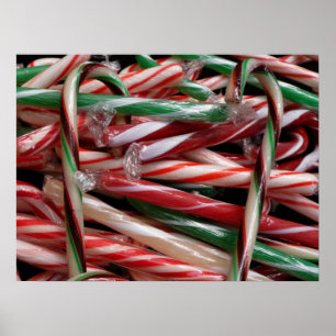 Schokoladen-Minze-Kandiszuckerholiday Festlich Poster