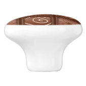 Schokoladen-Muster Keramikknauf (Seitenansicht)