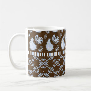 Schokoladen-Paisley-Herz-extravagante Kaffeetasse