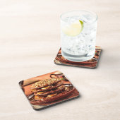 Schokoladen-Pfannkuchen mit Bananen und Karamell Untersetzer (Rechte Seite)