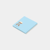 Schokoladen-Pi-Mathelehrer Post-it Klebezettel (angewinkelt)