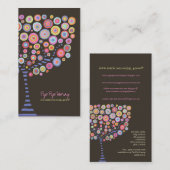 Schokoladen-Retro Visitenkarte (Vorne/Hinten)