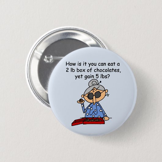 Schokoladen-Richtung Button (Vorne & Hinten)