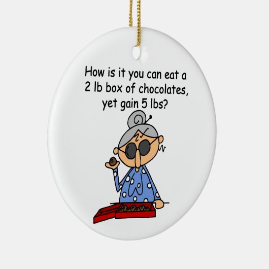 Schokoladen-Richtung Keramik Ornament (Rechts)