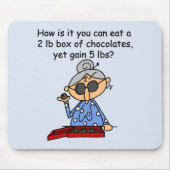 Schokoladen-Richtung Mousepad (Vorne)
