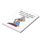 Schokoladen-Richtung Notizblock (Rotiert)