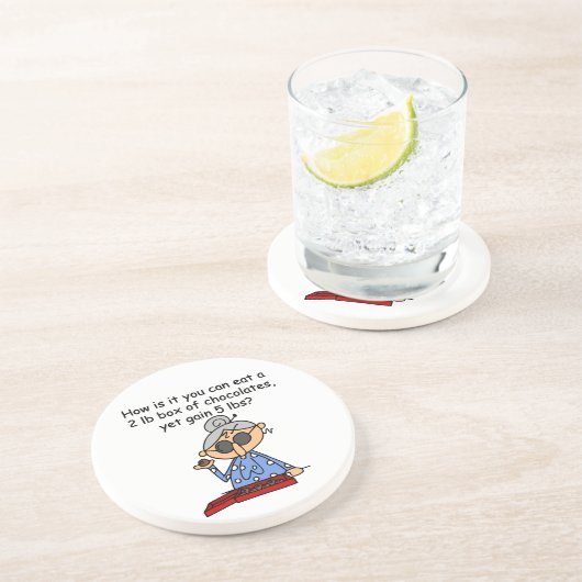 Schokoladen-Richtung Sandstein Untersetzer (Seite)