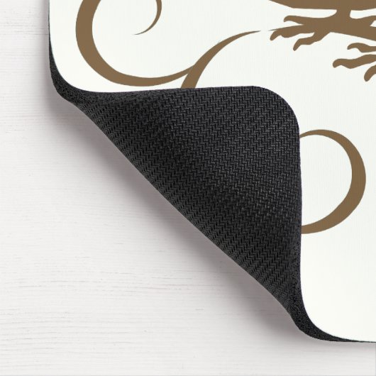 Schokoladen-Spatz mit Band Mousepad (Ecke)