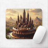 Schokoladen-Stadt-Mausepad Mousepad (Mit Mouse)