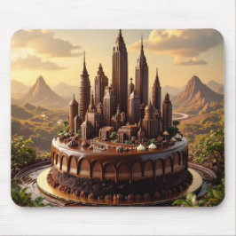 Schokoladen-Stadt-Mausepad Mousepad