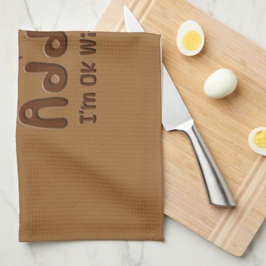 Schokoladen-Süchtiger Handtuch (Viertel Falte)