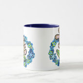 Schokoladen-surfende Häschen-Tassen Tasse (Zentrum)