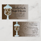 Schokoladen-Süßigkeits-Buffet-Bar, Urne Visitenkarte (Vorne/Hinten)