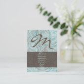 Schokoladen-tadellose mollige Visitenkarte (Stehend Vorderseite)