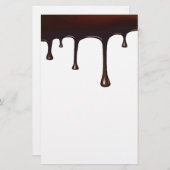 Schokoladen-Tropfen-Set Briefpapier (Vorne/Hinten)