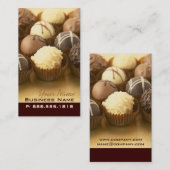 Schokoladen-Trüffel-Visitenkarten Visitenkarte (Vorne/Hinten)