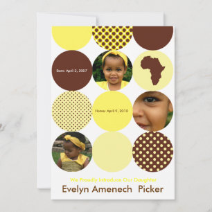 Schokoladen- und Bananenkreise Ankündigung