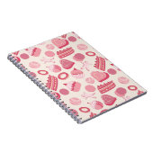 Schokoladen- und Gebäckmuster 2 Notizblock (Rechte Seite)