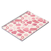 Schokoladen- und Gebäckmuster 2 Notizblock (Linke Seite)