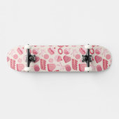Schokoladen- und Gebäckmuster 2 Skateboard (Horizontal)