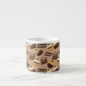 Schokoladen- und Gebäckmuster 3 Espressotasse (Vorderseite)