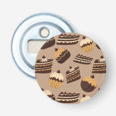 Schokoladen- und Gebäckmuster 3 Flaschenöffner (Vorderseite)