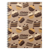 Schokoladen- und Gebäckmuster 3 Notizblock (Vorderseite)