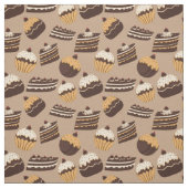 Schokoladen- und Gebäckmuster 3 Stoff (Muster)