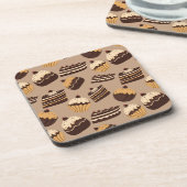 Schokoladen- und Gebäckmuster 3 Untersetzer (Linke Seite)