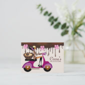 Schokoladen-Visitenkarte-Roller Chocolatier Visitenkarte (Stehend Vorderseite)