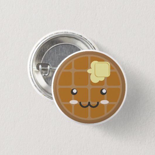 Schokoladen-Waffel Button (Vorne & Hinten)