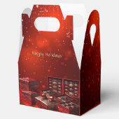 Schokoladen-Weihnachts-Geschenkbox Geschenkschachtel (Geöffnet)